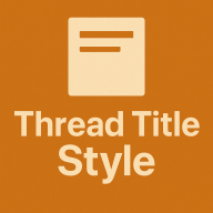Thread Title Style